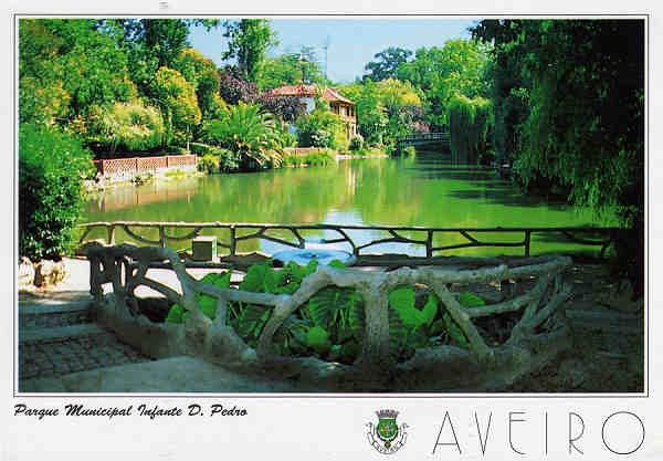 N. 3 - AVEIRO Parque Municipal Infante D. Pedro - Ed. Artes Grficas - SD- Dim 15x10,5cm - Col. Mrio Silva