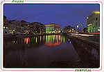 N. 43 - AVEIRO Aspecto noturno do Canal da ria - Ed. Bruno da Rocha - SD - Dim. 15x10,5 cm - Col. Mrio Silva.