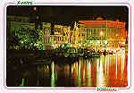 N. 63 - AVEIRO Vista nocturna do canal central da Ria - Ed. ncora - SD - Dim. 15x10,5 cm - Col. Mrio Silva.