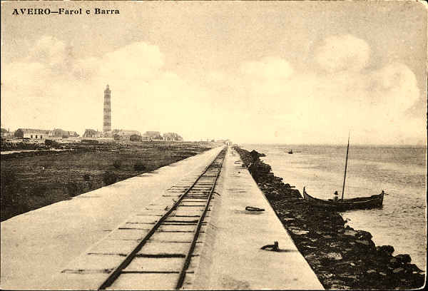 SN - AVEIRO. Farol e Barra - Edio Casa Baptista Moreira, AVEIRO - SD - Dim. 12,9x8,8 cm. - Col. nio Semedo.