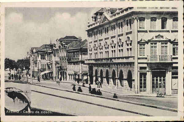 SN - AVEIRO - Centro da Cidade - Editor Artur dos Reis, Aveiro - SD - Dim 13,7x9 cm. - Col. Paulo Neves.