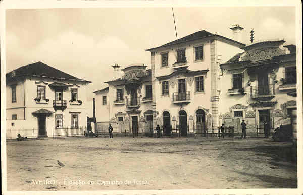 SN - AVEIRO - Estao do Caminho de Ferro - Editor Souto Ratolla, Aveiro - SD - Dim. 14x9,2 cm - Col Paulo Neves.