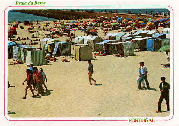 N. 3179 - AVEIRO Pormenor da praia da Barra - Ed. Bruno da Rocha - S/D - Dim 15x10,5 cm - Col. Mrio Silva.