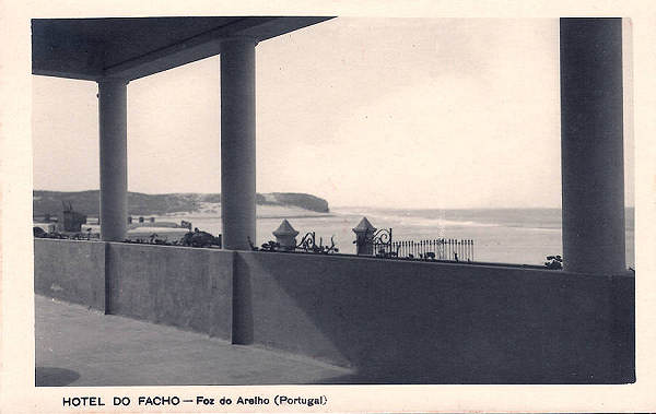 SN - Portugal - Hotel do Facho - Foz do Arelho - Vista da varanda sobre a lagoa - Editor Hotel do Facho - Editado 1947 - Dim. 9x14 cm - Col. M. Chaby.