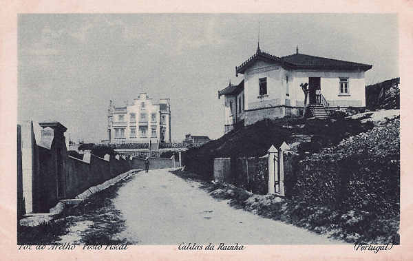 SN -Portugal. Caldas da Rainha. Foz do Arelho. Posto Fiscal - Editor Vale e C- Editado 1921 - Dim. 9x14 cm. - Col. M. Chaby