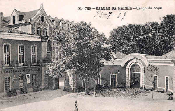 N 780 - Portugal. Caldas da Rainha. Largo da Copa - Editor Alberto Malva - Editado em 1908 - Dim. 9x14 cm. - Col. M. Chaby