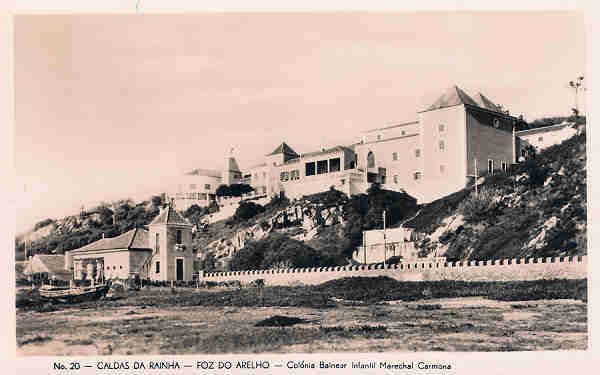 N 20 - Portugal. Caldas da Rainha. Foz do Arelho. Colnia Balnear infantil Marchal Carmona - Editor Havaneza, Caldas da Rainha (1952) - Dim. 14x9 cm. - Col. M. Chaby