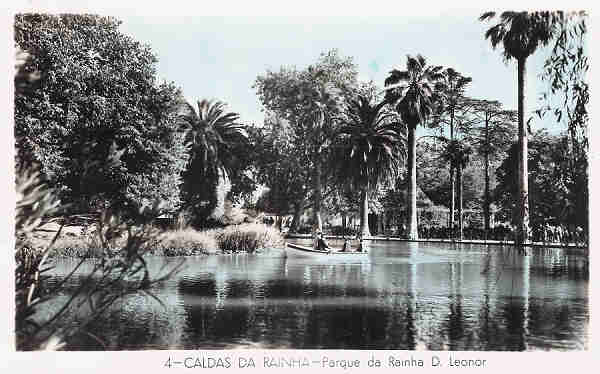 N 4 - Portugal. Caldas da Rainha. Parque da Rainha D. Leonor - Coleco Dlia - Editado em 1955 - Dim. 14x9 cm. - Col. M. Chaby