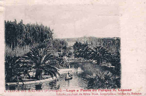 SN - Portugal. Caldas da Rainha. Lago e Ponte do Parque D. Leonor - Editor Jos da Silva Dias, Lda - Editado em 1920 - Dim. 14x9 cm. - Col. M. Chaby