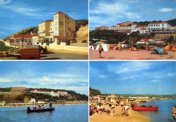 N  239 - FOZ DO ARELHO. FNAT e praia - Edio FNAT (Circulado em 1963) - Dim. 15x10,5 cm - Col. A. Monge da Silva