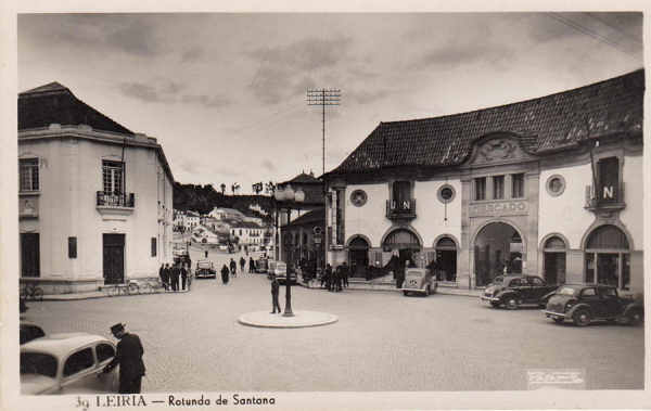 N 39 - Leiria. Rotunda de Santana - Col. Passaporte Loty - Dim. 14x9 cm. - Col. Dulce Gabriel