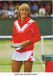 L6/SP.7762 - MARTINA NAVRATILOVA - Ed. WORLD COPYRIGHT MICHAEL COLE CAMERAWORK THE AVENUE BECKENHAM KENT PUBLISHED BY LE-ROYE PRODUCTIONS - SD - Dim. 10,4x14,8 cm - Col. Manuel Bia (1986)