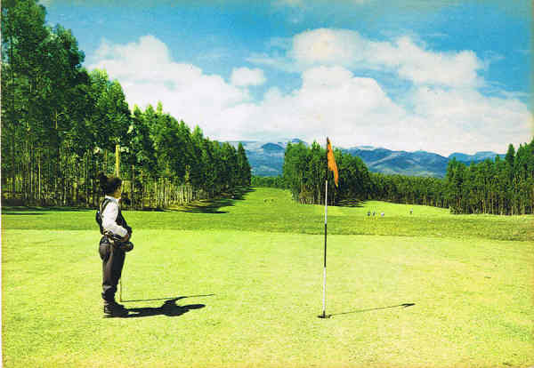 N. 41 - MADEIRA Club de golf do Santo da Serra - Ed. PERESTRELLOS-PHOTOGRAFOS Impresso da Sucia - SD - Dim. 14,8x10,4 cm. - Col. Manuel e Ftima Bia (1975).