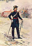 N 139-16 - Cirurgio Militar, 1856 - Aguarela do Cor. Ribeiro Artur - Edio Jornal do Exrcito, 1985 - Dim. 15x10,3 cm - Col. A. Monge da Silva