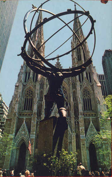 N 171303 - St Patricks Cathedral - Editor Nespers Map & Guide, New York - Dim. 13,8x8,9 cm - Col. A. Monge da Silva (cerca de 1960)