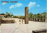 N 547 - PORTO SANTO Vila - Padro das Descobertas - Ed. BERNARDINO V.G. CARVO APARTAMENTOS PIORNAIS-BLOCO 9-3.A - FUNCHAL LITO OF. ARTISTAS REUNIDOS-PORTO - SD - Dim. 14,9x10,5 cm - Col. Manuel Bia (1988).