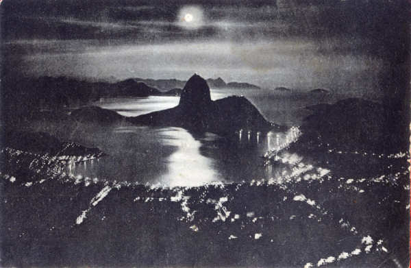 SN - Botafogo e entrada da Barra - Dim. 13,5x8,9 cm - Edio annima - Circulado em 1923 - Col. A. Monge da Silva (1923)