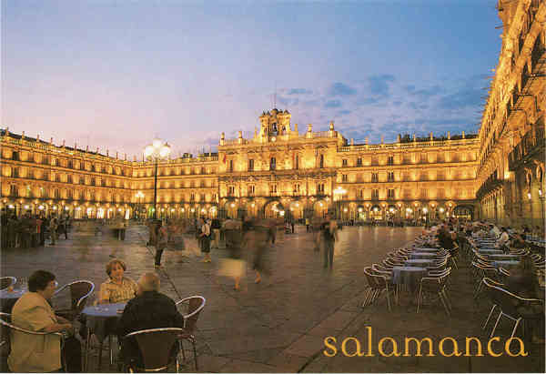 N 167 - Salamanca. Plaza Mayor - Ed. Arribas - Dim.15x10,3 cm - Col. Mrio Silva