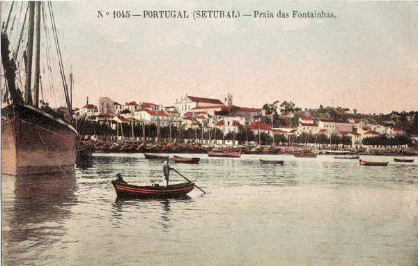 N 1045 - Praia das Fontainhas - Editor desc. - Dim. 140x90 mm - Col. A. Monge da Silva (anterior a 1910)