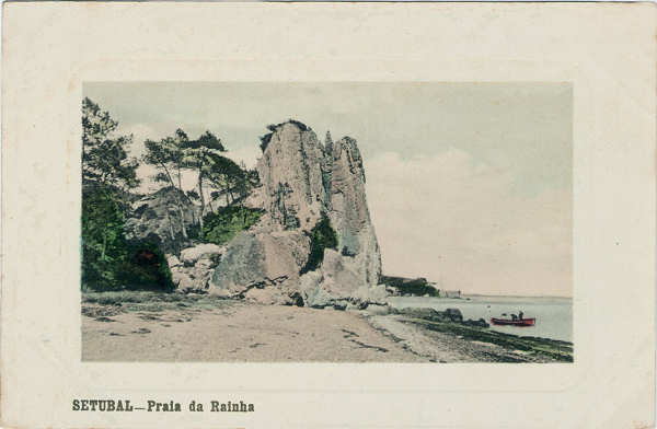 S/N - Praia da Rainha - Editor desc. - Dim. 140x90 mm - Col. A. Monge da Silva (anterior a 1910)