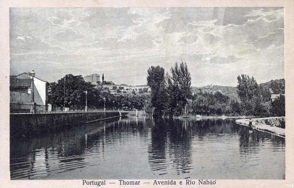 N 06-TOMAR. Avenida e Rio Nabo - Edio Loja do Barateiro - (cerca de 1930) - Dim. 13,9x9 cm. - Col. A. Monge da Silva