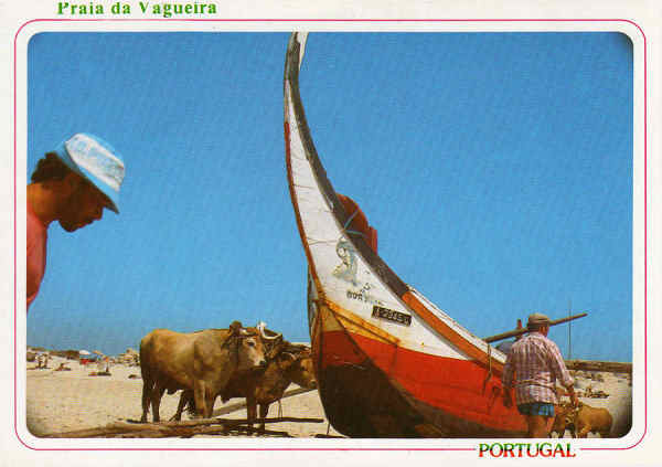 N. 3920 - PRAIA DA VAGUEIRA Portugal - Ed. ncora S/D - Dimenses: 15x10,5 cm. Col. Mrio F. Silva.