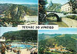 N  521 - Termas do Vimeiro - Hotel das termas; Ponte e Cruz Alta; Piscina; Fonte dos Frades - Coleco A. Passaporte LOTY - SD - Circulado em 1966 - Dim. 10,4x14,7cm. - Col. Miguel Soares Lopes