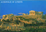 N. 134 GRCIA ATENAS - Vista Geral d'Acrpole - Ed. SPYROS SPYROU * PHOTO GALLERY * AEGINA 180 10 * TEL. FAX: 0297 26584 - SD - Dim. 16x11 cm - Col. Ftima Bia (2007)