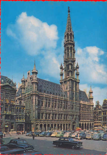 Serie 922-01 - Grand Place e Cmara - Edio Kruger - Dim. 14,5x10,1 cm - Col. A. Monge da Silva (c. 1967)