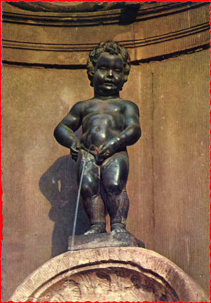 Serie 922 - Manneken Pis 1 - Edio Kruger - Dim. 14,5x10,1 cm - Col. A. Monge da Silva (c. 1967)