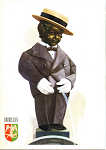 N B25 - Manneken Pis vestido de Maurice Chevalier - Edio Delta, Bruxelas - Dim. 15x10,5 cm - Col. A. Monge da Silva (c.1970)