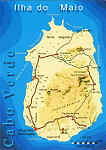 SN - Mapa - MA Cabo Verde Ilha do Maio - Ed. PiLu Bela Vista - tel +238 2324267 - Cartografia: Dr. Pitt Reitmaier www.bela-vista.net - SD - Dim. 10,5x14,8 cm - Col. Manuel Bia (2011)