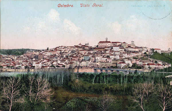 Col. C, 9 - Vista Geral (1) - Pap. Borges, Coimbra - Impresso Purguer & Co, Munchen, Photochromiekarte 3425 - Dim. 136x88 mm - Col. A. Monge da Silva (cerca de 1905)