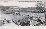 SN - Santa Clara e Ponte sobre o Mondego - Editor Vendem, Malva & Roque, Rua do Arsenal 118, Lisboa - Carimbo Postal 8/12/1908 - Dim. 139x89 mm - Col. A. Monge da Silva (cerca de 1905)