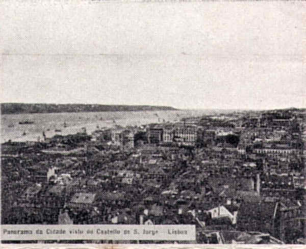 Panorama da cidade de Lisboa a partir do Castelo de S. Jorge