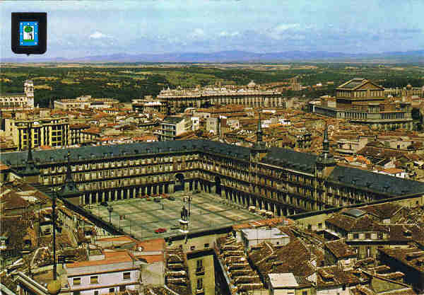 34- N. 142 - MADRID - Plaza Mayor - Ed. DOMINGUEZ - MADRID POSTALES ESCUDO DE ORO Ediciones FISA - Palaudarias,26 - Barcelona - Printed in Spain - SD - Dim. 15x10,4 cm - Col. Manuel Bia (1971)