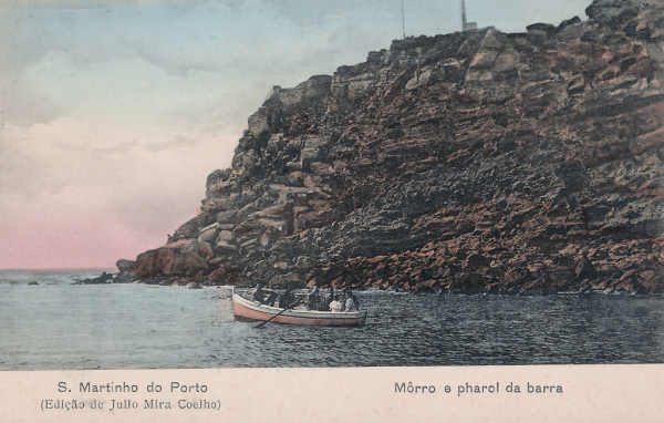 SN - Portugal. S. Martinho Porto - Morro e pharol da barra - Editor Julio Mira Coelho - Dim. 9x14 cm. - Col. M. Chaby