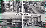 N 502 - La Corua - Vistas vrias - Ed. Luzo, Zaragoza - Dim. 13,6x8,6 cm - Col. Monge da Silva