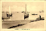 SN - AVEIRO - Um trecho da ria - Ed. Souto Ratolla, Aveiro - Dim. 90x137 mm - Circulado em 11ABR1928 - Col. nio Semedo