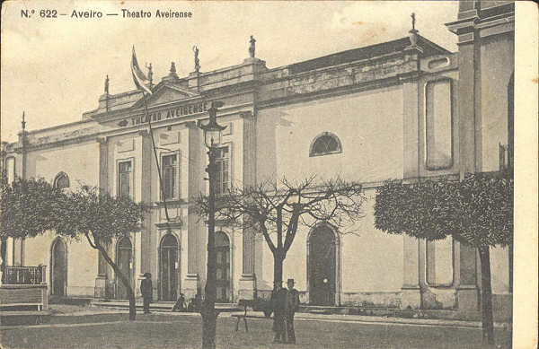 N 622 - Aveiro. Theatro Aveirense - Ed. Alberto Malva, 23, Lx - SD - Dim. 138x89 mm - Col. nio Semedo