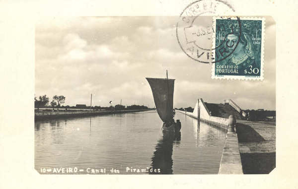 N 10 - Aveiro. Canal das Pirmides - Ed. no indicado - SD - Dim. 138x88 mm - Col. nio Semedo