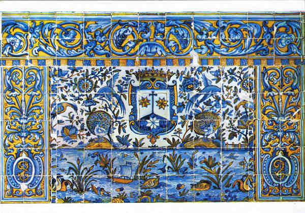 N 4 - COIMBRA (Portugal) - Frontal de altar. Azulejos do sc. XVII - Ed. do Museu Nacional de Machado de Castro (Coimbra) Fotografia de LIFER - Porto Ediciones FISA - Palaudarias, 26 - Barcelona - Printed in Spain - SD - Dim. 15x10,5 cm - Col. Ftima Bia (dcada de 1990).