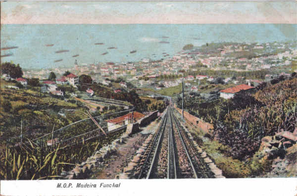 168_002 - c.1910 - SN - Funchal, Elevador do Monte (1) - Editor M.P.O. - Dim. 140x93 mm - Col. A. Monge da Silva