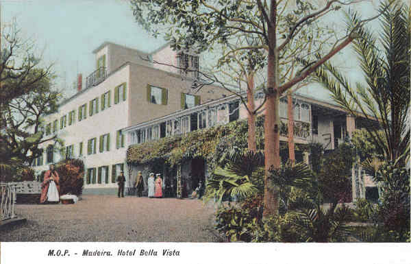 SN - Funchal, Hotel Bella Vista - Editor M.P.O. - Dim. 140x91 mm - Col. A. Monge da Silva (c.1910)