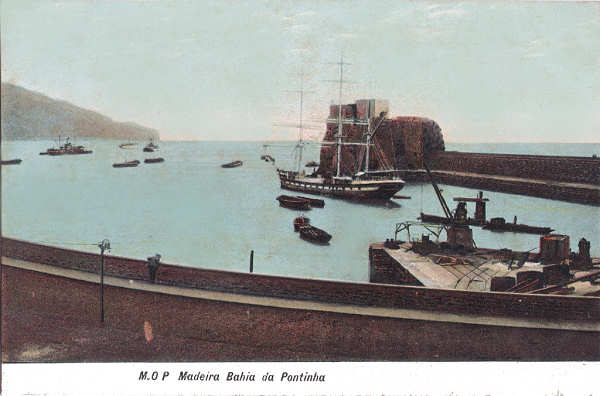 SN - Funchal, Bahia da Pontinha - Editor M.P.O. - Dim. 140x92 mm - Col. A. Monge da Silva (c.1910)