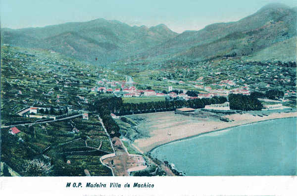 SN - Villa de Machico - Editor M.P.O. - Dim. 140x92 mm - Col. A. Monge da Silva (c. 1910)