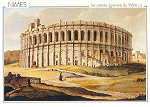 N 2723 - Nimes, Circo Romano em gravura do Sc. XVIII - Editions du Boumian, Mnaco - Dim. 14,9x10,6 cm - Col. Monge da Silva