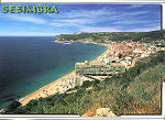 3DL-8094 - Sesimbra. Vista panormica da vila - Ed. DINTERNAL, LDA, Tel. (01)8681183, Foto lvaro da SIlva Pereira - 1998 - Dim. 151x110 mm - Col. Graa Maia