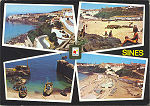 N 868 - SINES (Portugal) - Praia, doca e vista geral - Ed. LIFER, Porto - SD - Dim. 147x103 mm - Circulado em 12/8/1971 - Col. Graa Maia