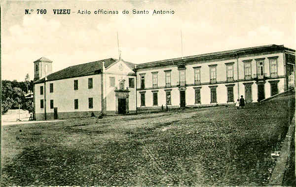 N 760 - Azilo officinas de Santo Antonio - Editor Alberto Malva, Rua da Magdalena, 23, Lisboa - Dim. 139x88 mm - Col. A. Monge da Silva